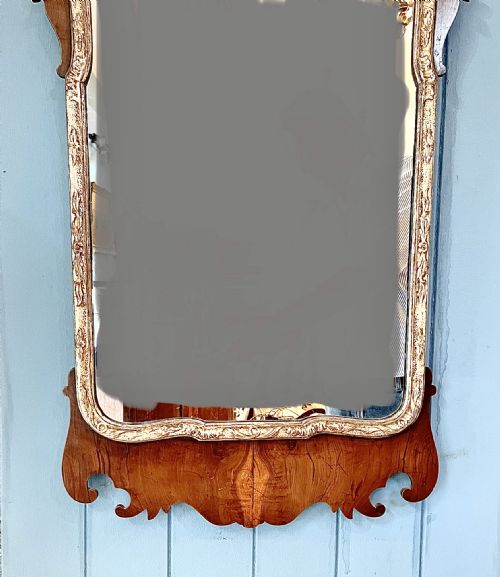 A LATE 19TH CENTURY YEW WOOD MIRROR - ADDITIONAL PHOTO 2