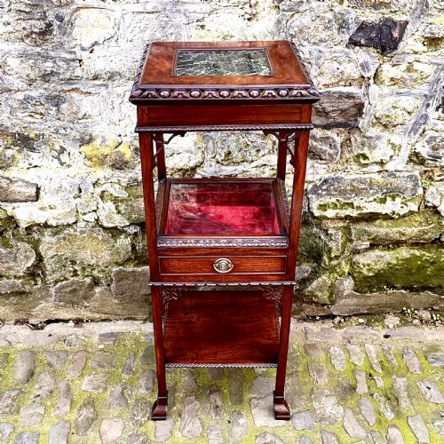 a late 19th century mahogany whatnot - CATEGORY: ANTIQUE FURNITURE - DATED 1890