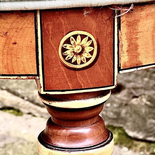 GEORGE III PAINTED SATINWOOD ELBOW CHAIR - ADDITIONAL PHOTO 5