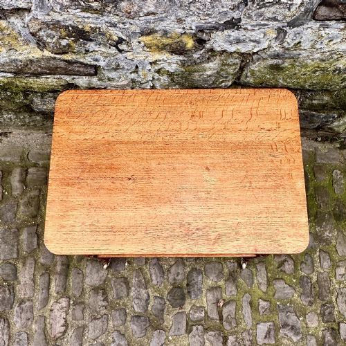 A VICTORIAN OAK TWO TIER SIDE TABLE - ADDITIONAL PHOTO 6