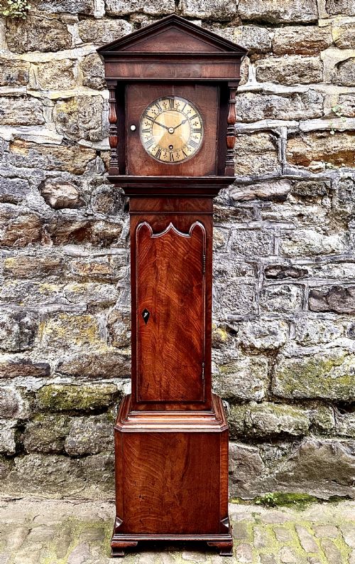 a george iii small mahogany longcase clock - CATEGORY: ANTIQUE CLOCKS - DATED GEORGIAN
