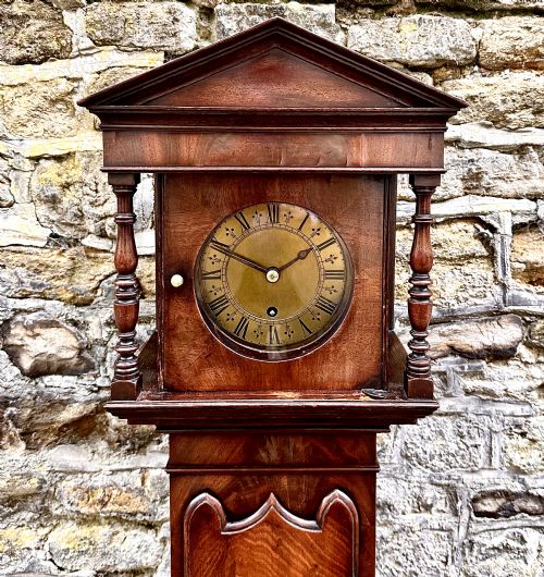 A GEORGE III SMALL MAHOGANY LONGCASE CLOCK - ADDITIONAL PHOTO 1