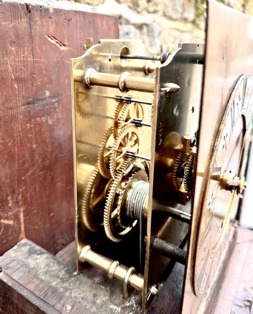 A GEORGE III SMALL MAHOGANY LONGCASE CLOCK - ADDITIONAL PHOTO 9