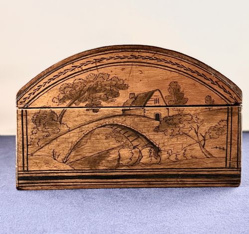 A GEORGE III PENWORK BOX - ADDITIONAL PHOTO 2