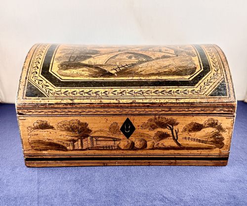 A GEORGE III PENWORK BOX - ADDITIONAL PHOTO 8