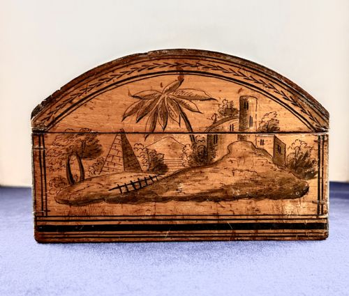 A GEORGE III PENWORK BOX - ADDITIONAL PHOTO 9