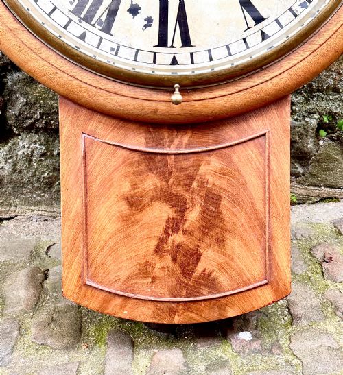A COUNTRY HOUSE LATE VICTORIAN DROP DIAL WALL CLOCK - ADDITIONAL PHOTO 2