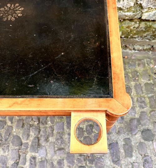 A LATE VICTORIAN MAPLE CARD TABLE - ADDITIONAL PHOTO 5