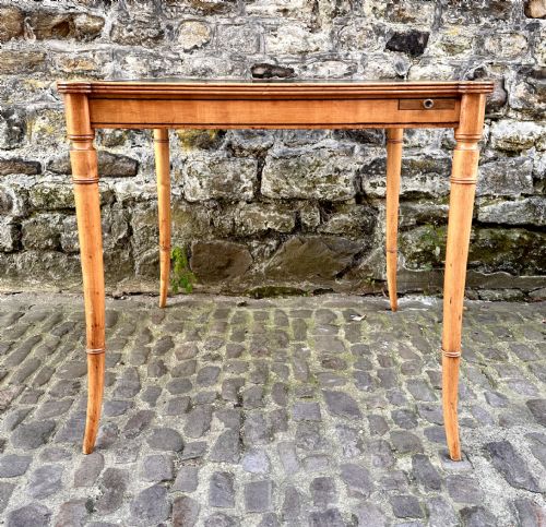 A LATE VICTORIAN MAPLE CARD TABLE - ADDITIONAL PHOTO 6