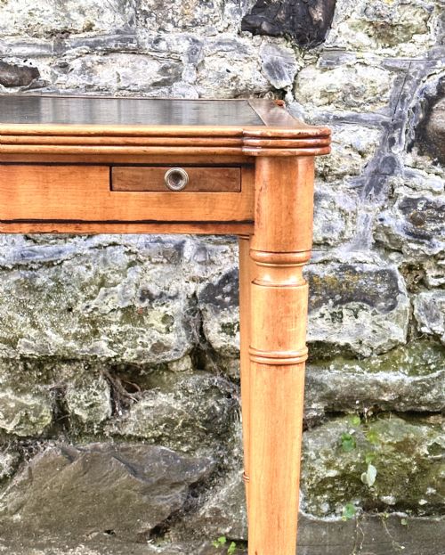A LATE VICTORIAN MAPLE CARD TABLE - ADDITIONAL PHOTO 7