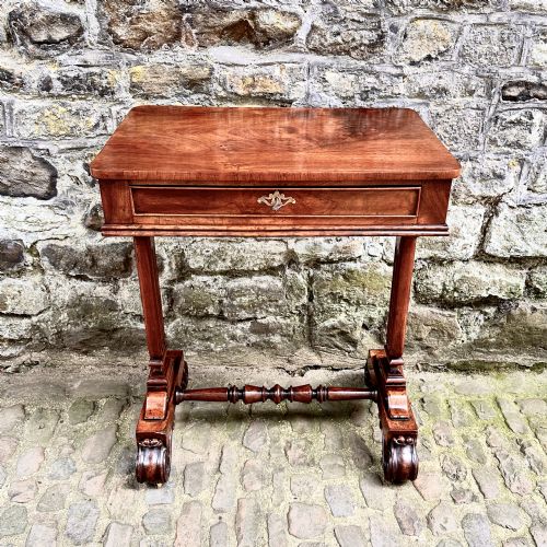 a george iv rosewood side table - CATEGORY: ANTIQUE TABLES - DATED GEORGIAN