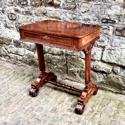 A GEORGE IV ROSEWOOD SIDE TABLE - ADDITIONAL PHOTO 2
