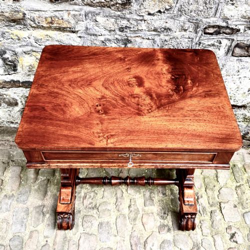 A GEORGE IV ROSEWOOD SIDE TABLE - ADDITIONAL PHOTO 3