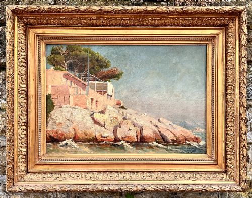 a late 19th century french oil painting - CATEGORY: ANTIQUE ART - DATED 1890