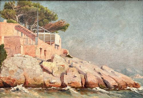 A LATE 19TH CENTURY FRENCH OIL PAINTING - ADDITIONAL PHOTO 2