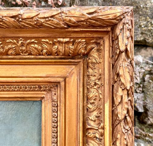 A LATE 19TH CENTURY FRENCH OIL PAINTING - ADDITIONAL PHOTO 4