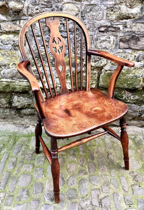 A WILLIAM IV THAMES VALLEY WINDSOR ELBOW CHAIR - ADDITIONAL PHOTO 2