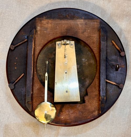 A GEORGE III MAHOGANY DIAL CLOCK - ADDITIONAL PHOTO 4