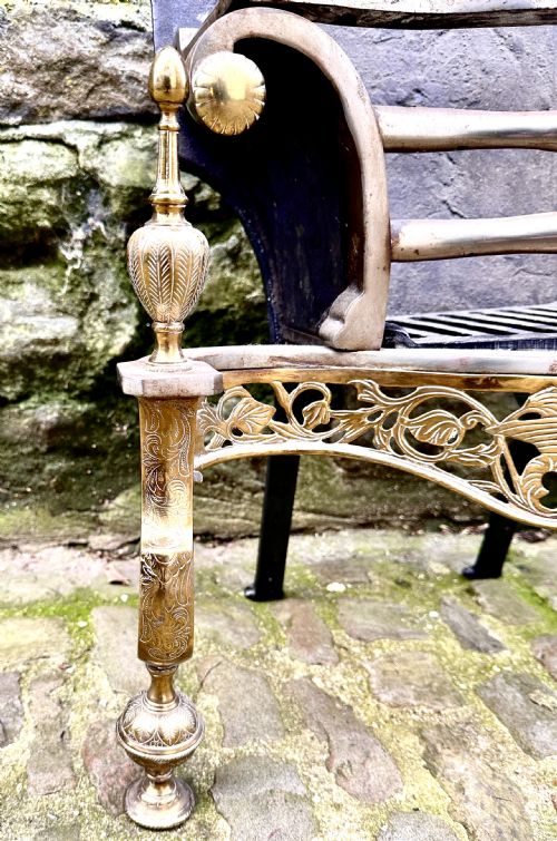 A LATE VICTORIAN ADAM STYLE STEEL FIRE BASKET - ADDITIONAL PHOTO 4