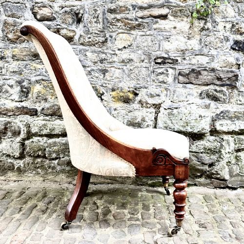 A WILLIAM IV ROSEWOOD NURSING CHAIR - ADDITIONAL PHOTO 5