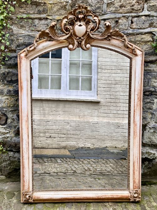 A MID 19TH CENTURY FRENCH OVERMANTEL MIRROR - ADDITIONAL PHOTO 5