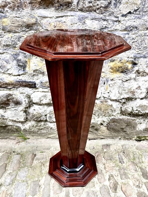 A PAIR OF ART DECO PEDESTAL LAMP TABLES - ADDITIONAL PHOTO 6