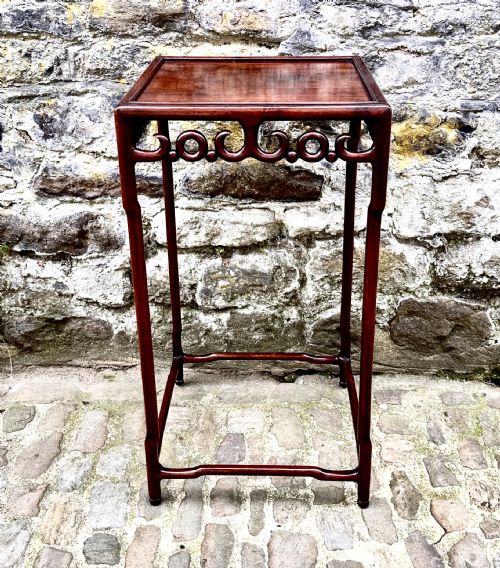 a nineteenth century chinese hardwood lamp table - CATEGORY: ANTIQUE TABLES - DATED 1860