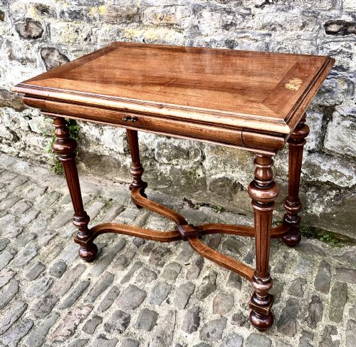 A SECOND EMPIRE WALNUT SIDE TABLE - ADDITIONAL PHOTO 2