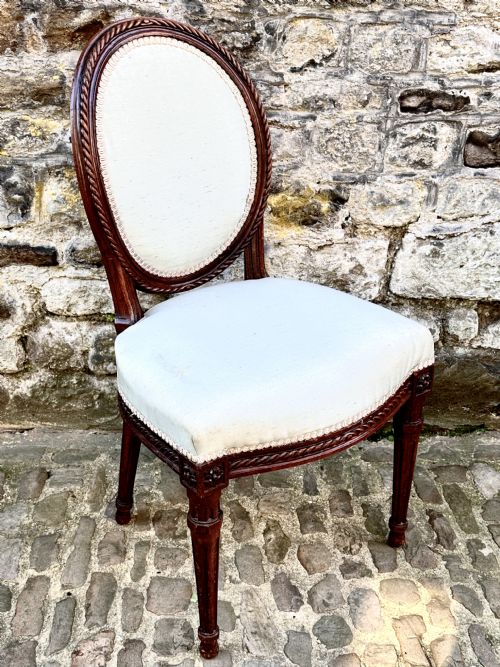 A SET OF FOUR GEORGE III MAHOGANY DINING CHAIRS - ADDITIONAL PHOTO 7