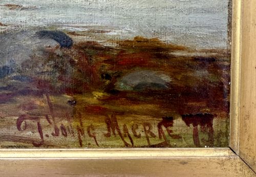 A VICTORIAN SCOTTISH HIGHLAND LANDSCAPE PAINTING - ADDITIONAL PHOTO 4