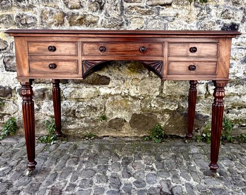 A GEORGE IV GILLOWS STYLE MAHOGANY WRITING TABLE - ADDITIONAL PHOTO 7
