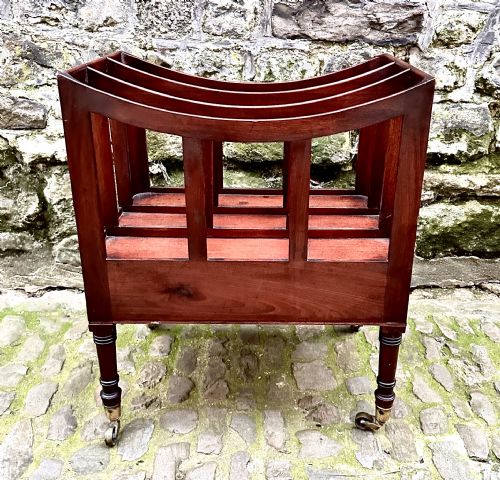 A GEORGE III MAHOGANY CANTERBURY - ADDITIONAL PHOTO 6