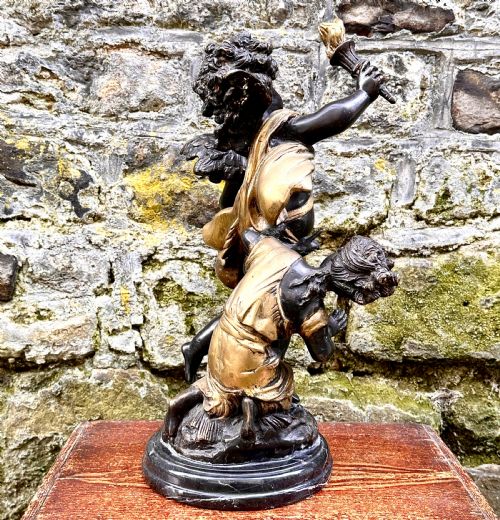 AN ANTIQUE FRENCH BRONZE SCULPTURE - ADDITIONAL PHOTO 4