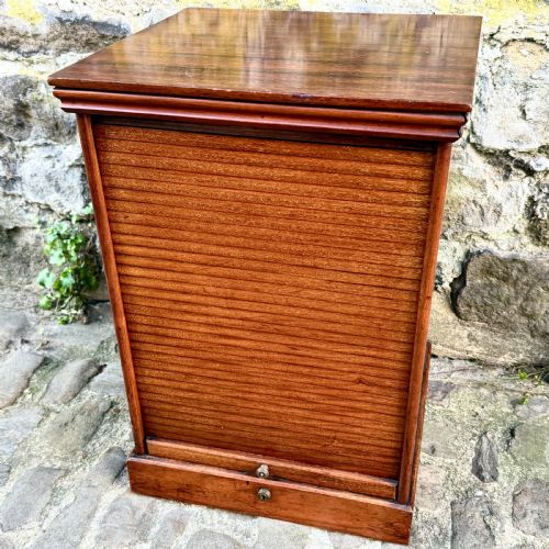 A LATE 19TH CENTURY ROSEWOOD FILING CABINET - ADDITIONAL PHOTO 1