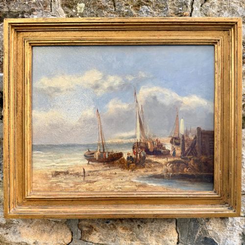 A Coastal Landscape Painting After William Shayer
