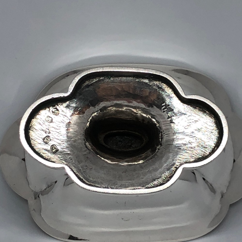 George III silver salt cellar  View III