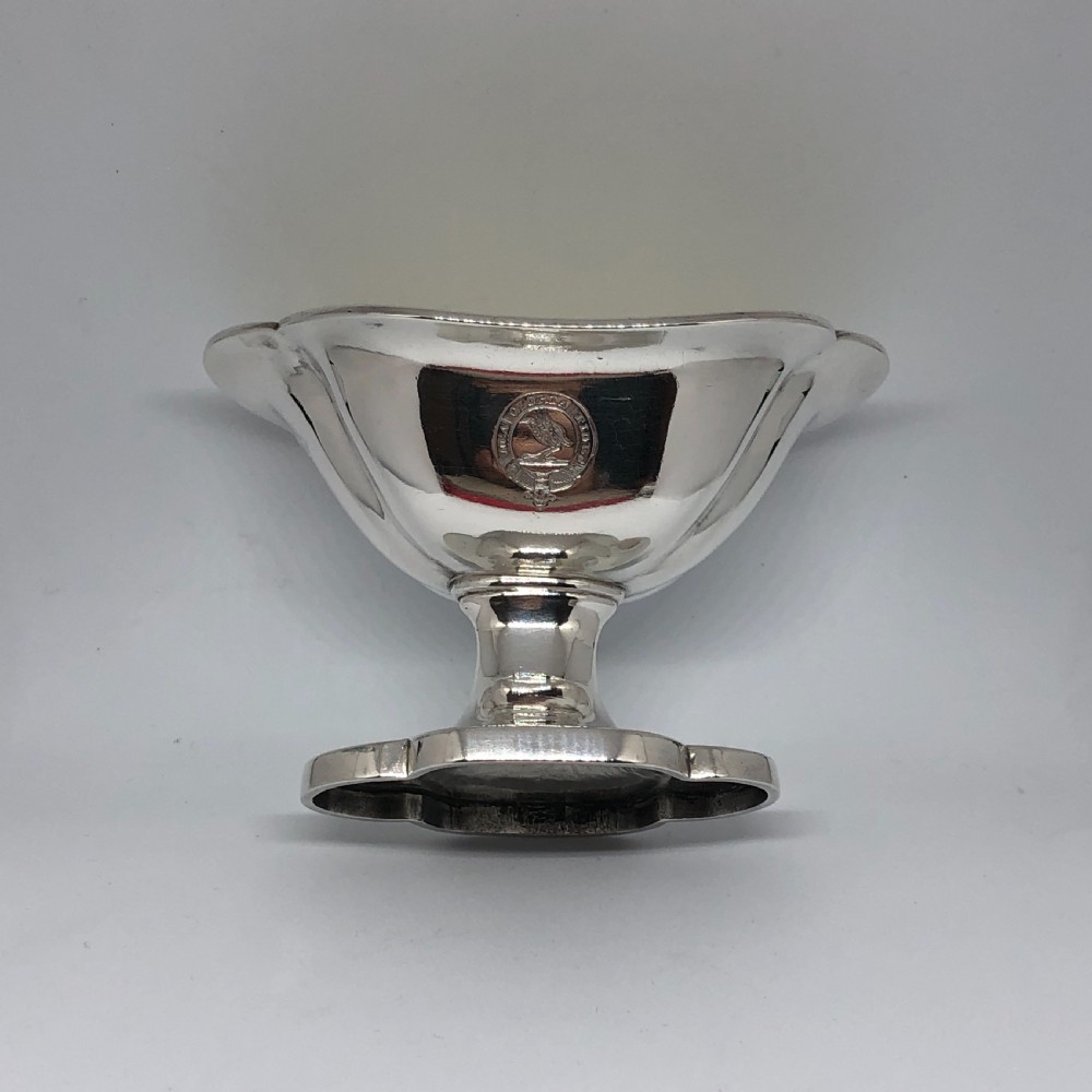 George III silver salt cellar  View IV