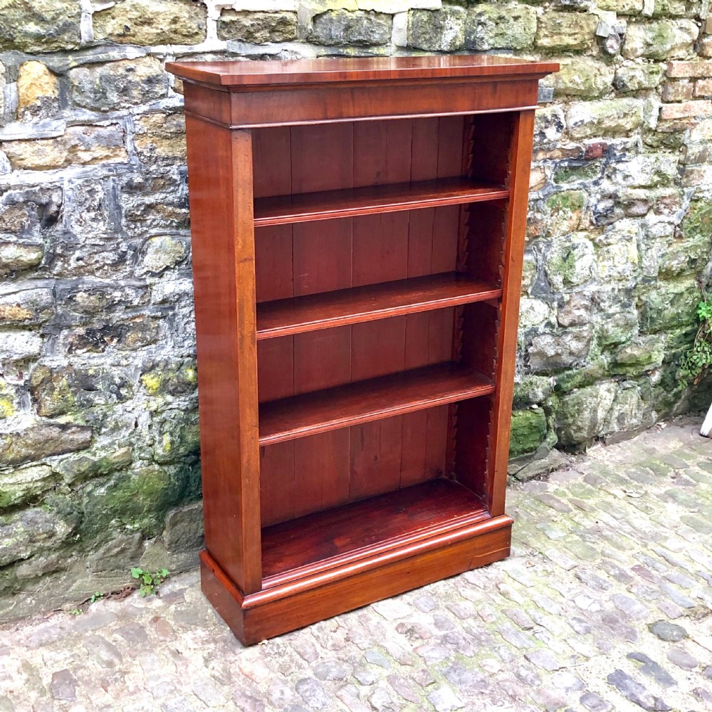 Late Victorian Mahogany Open Bookcase  View II