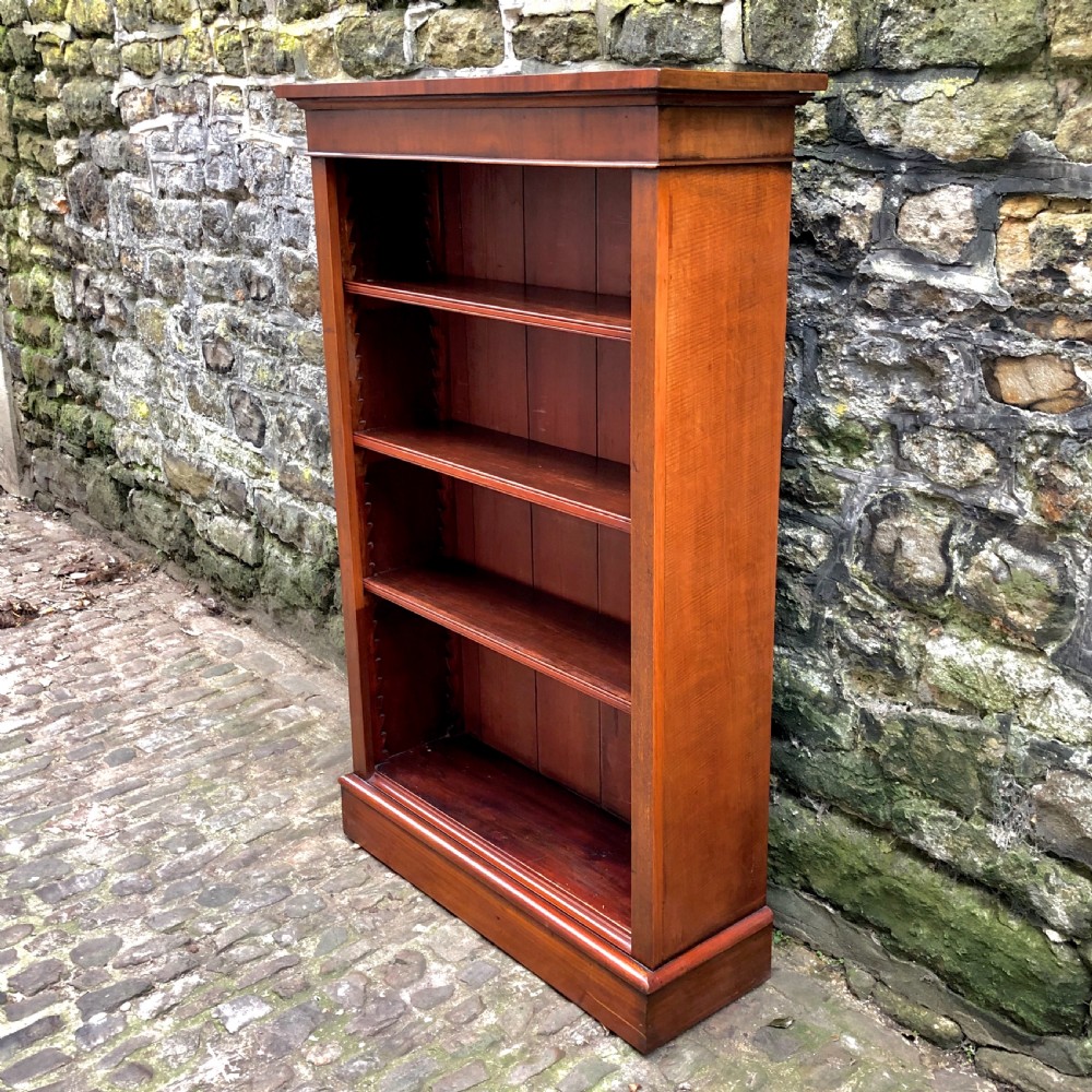 Late Victorian Mahogany Open Bookcase  View III