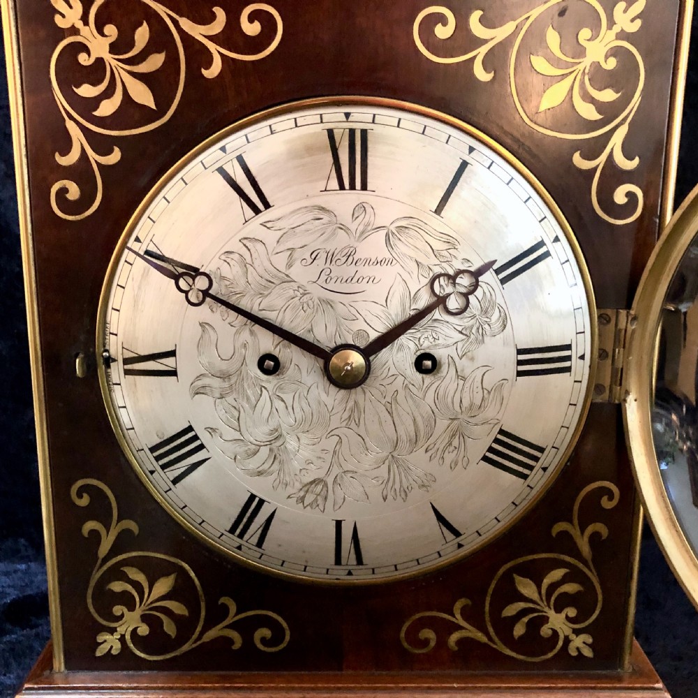 A fine Victorian mahogany bracket clock by J W Benson View II