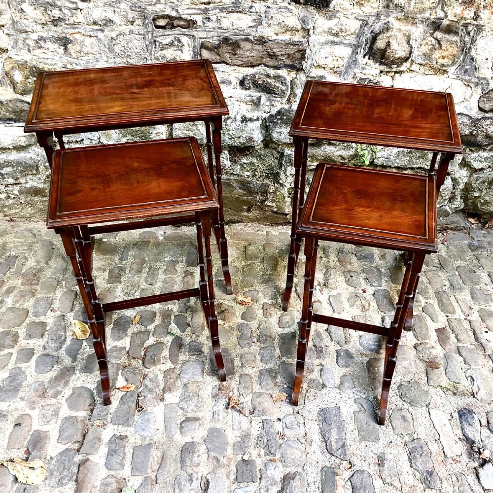 An Edwardian nest of four tables  View III