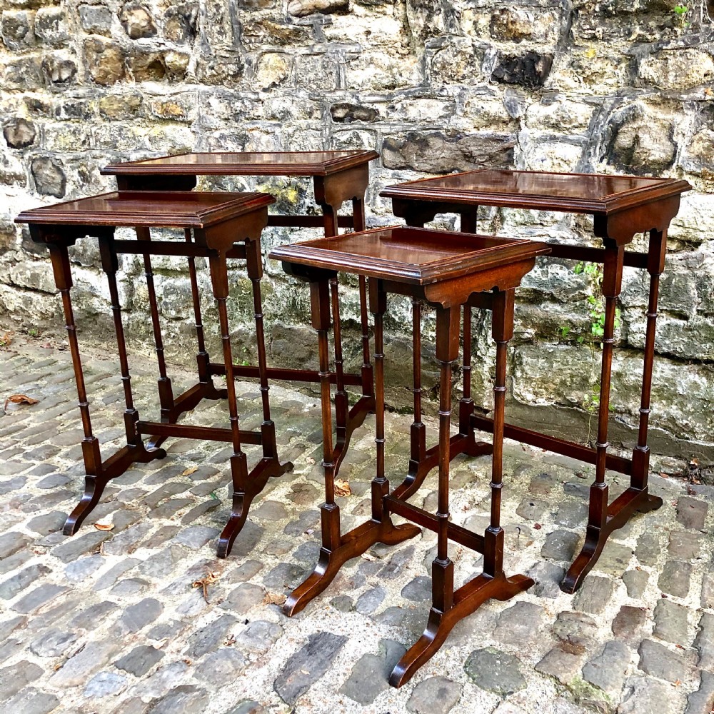 An Edwardian nest of four tables  View VI