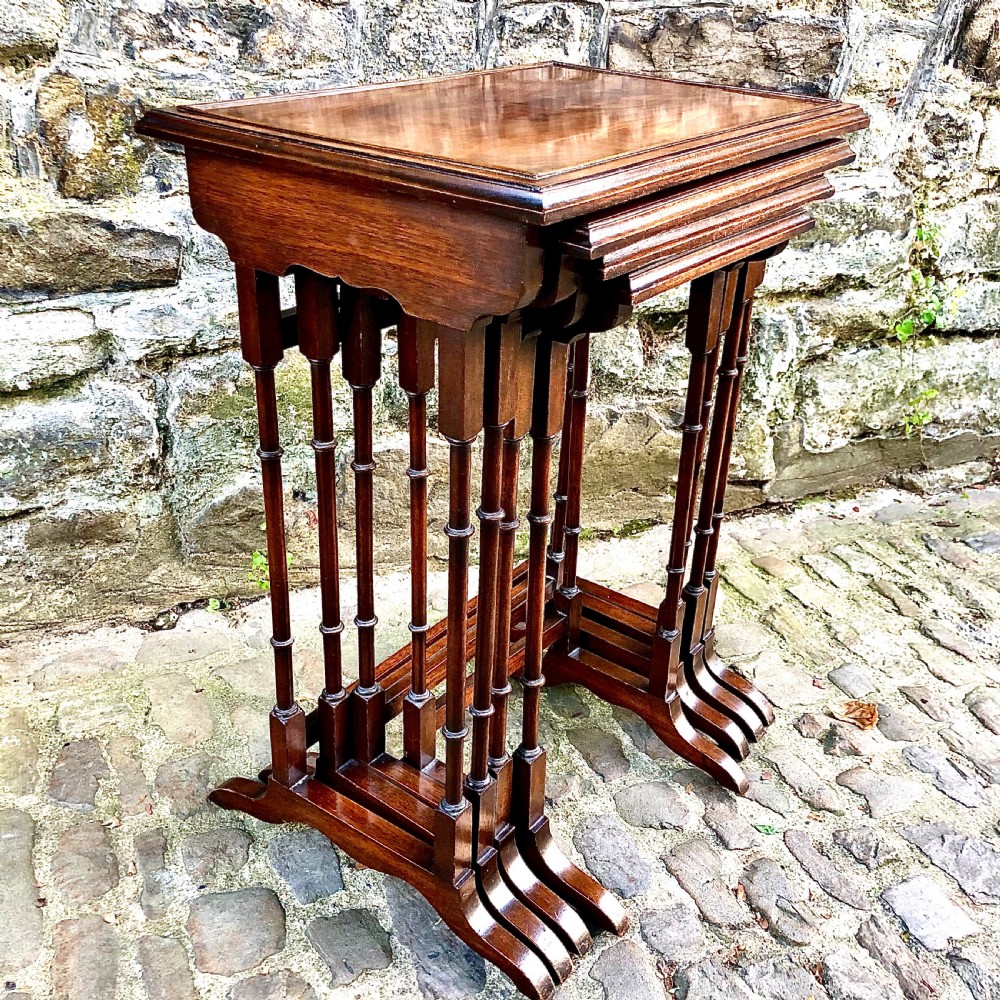 An Edwardian nest of four tables  View VIII