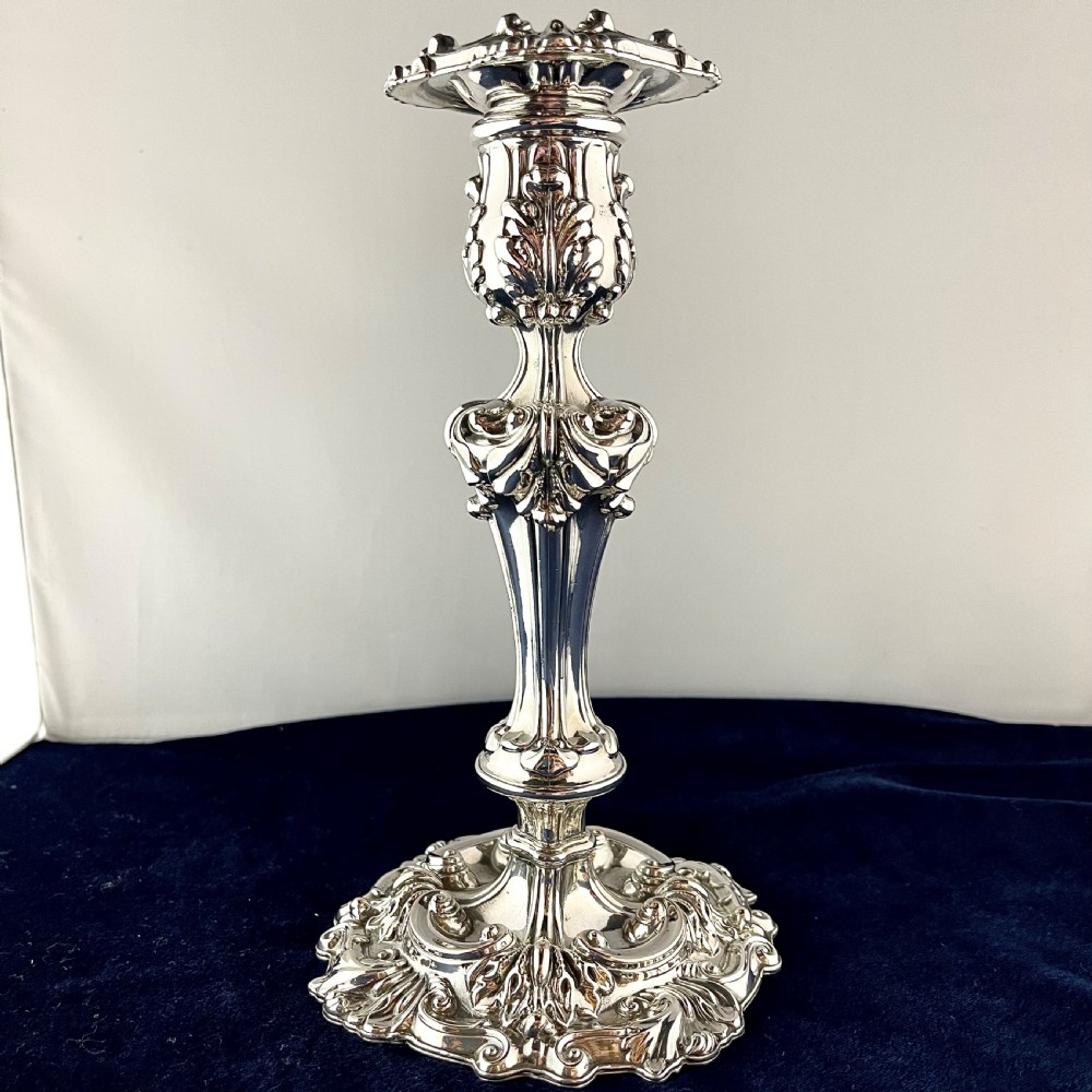 A set of four Old Sheffield Plate candlesticks View V