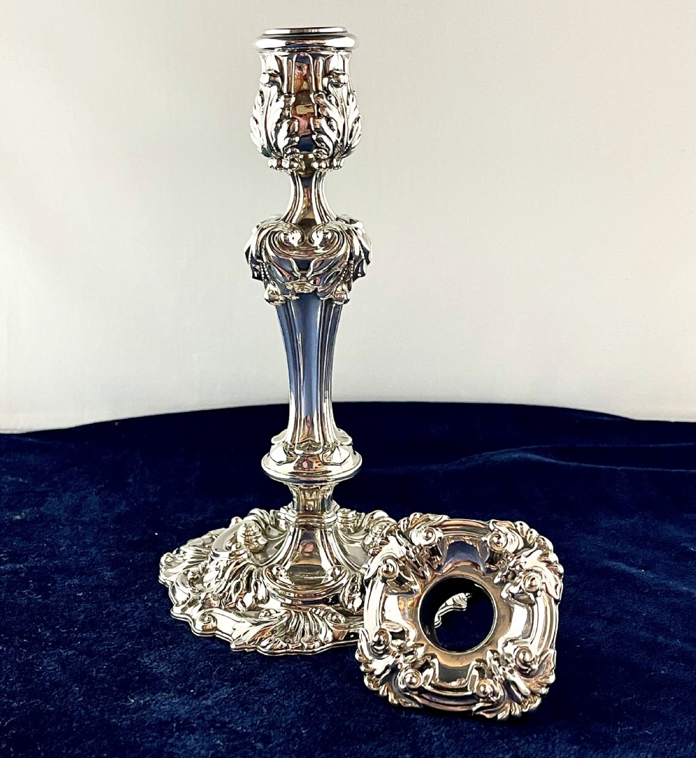 A set of four Old Sheffield Plate candlesticks View VII