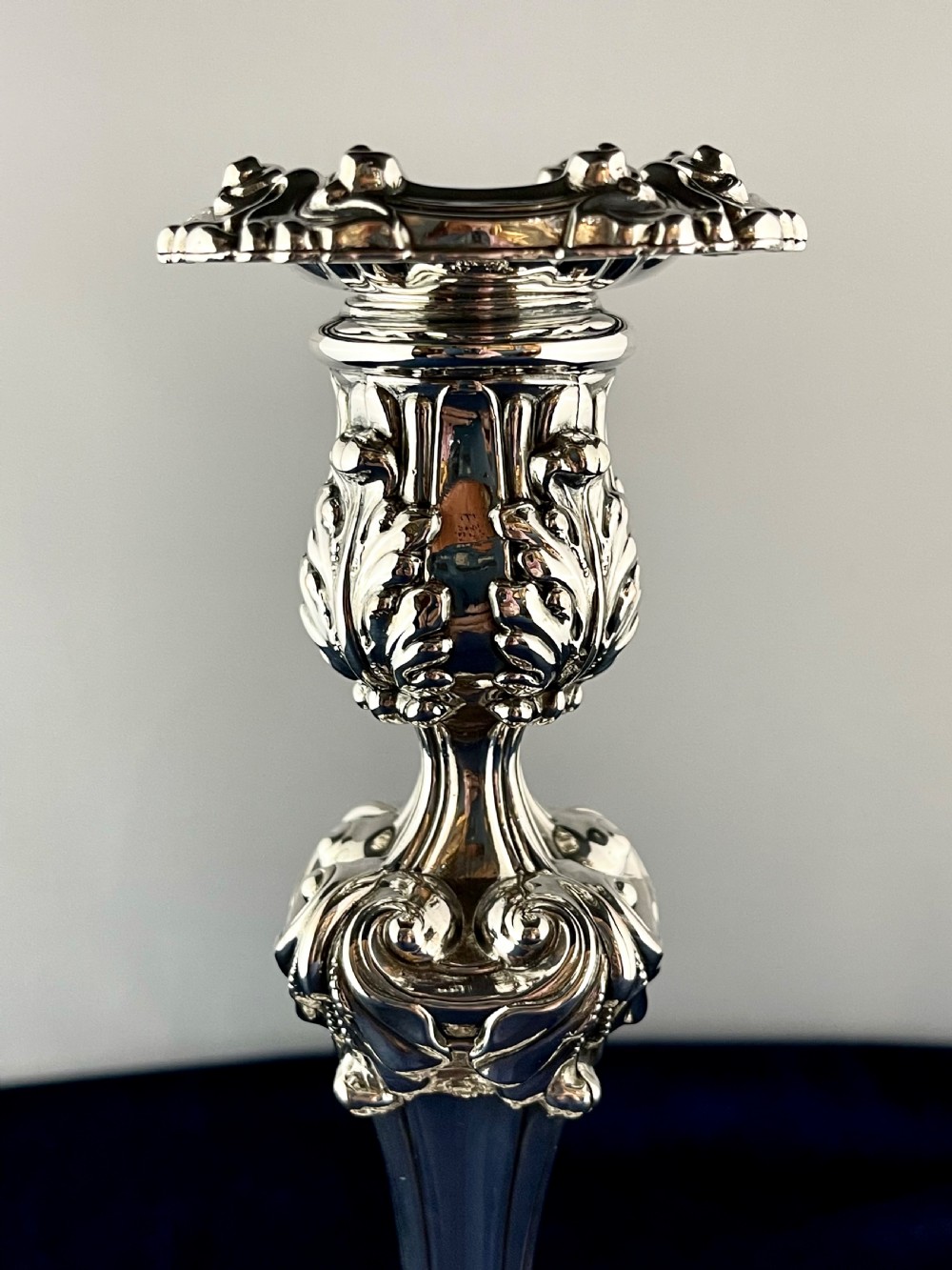 A set of four Old Sheffield Plate candlesticks View VIII
