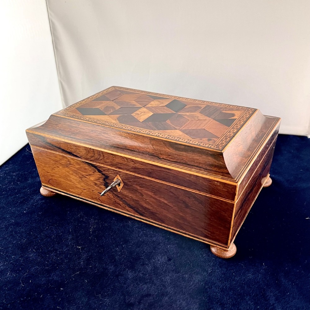 A Regency Tunbridge ware jewellery box View III