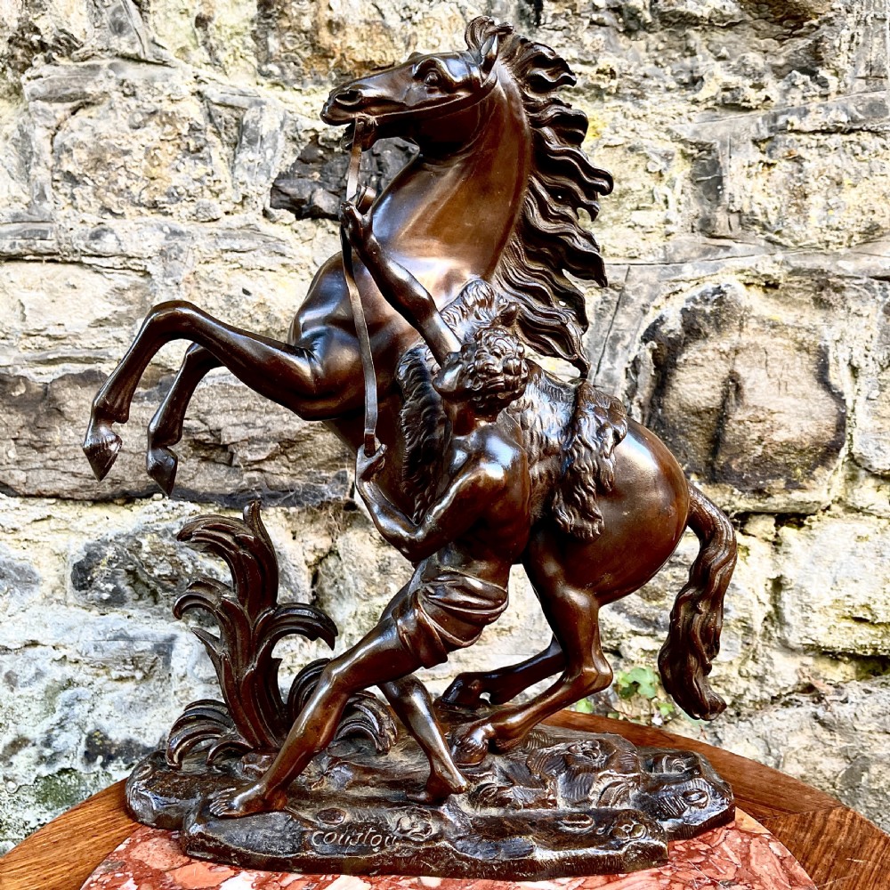 A late 19th century bronze Marly Horse
