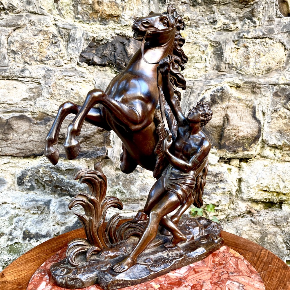 A late 19th century bronze Marly Horse View II