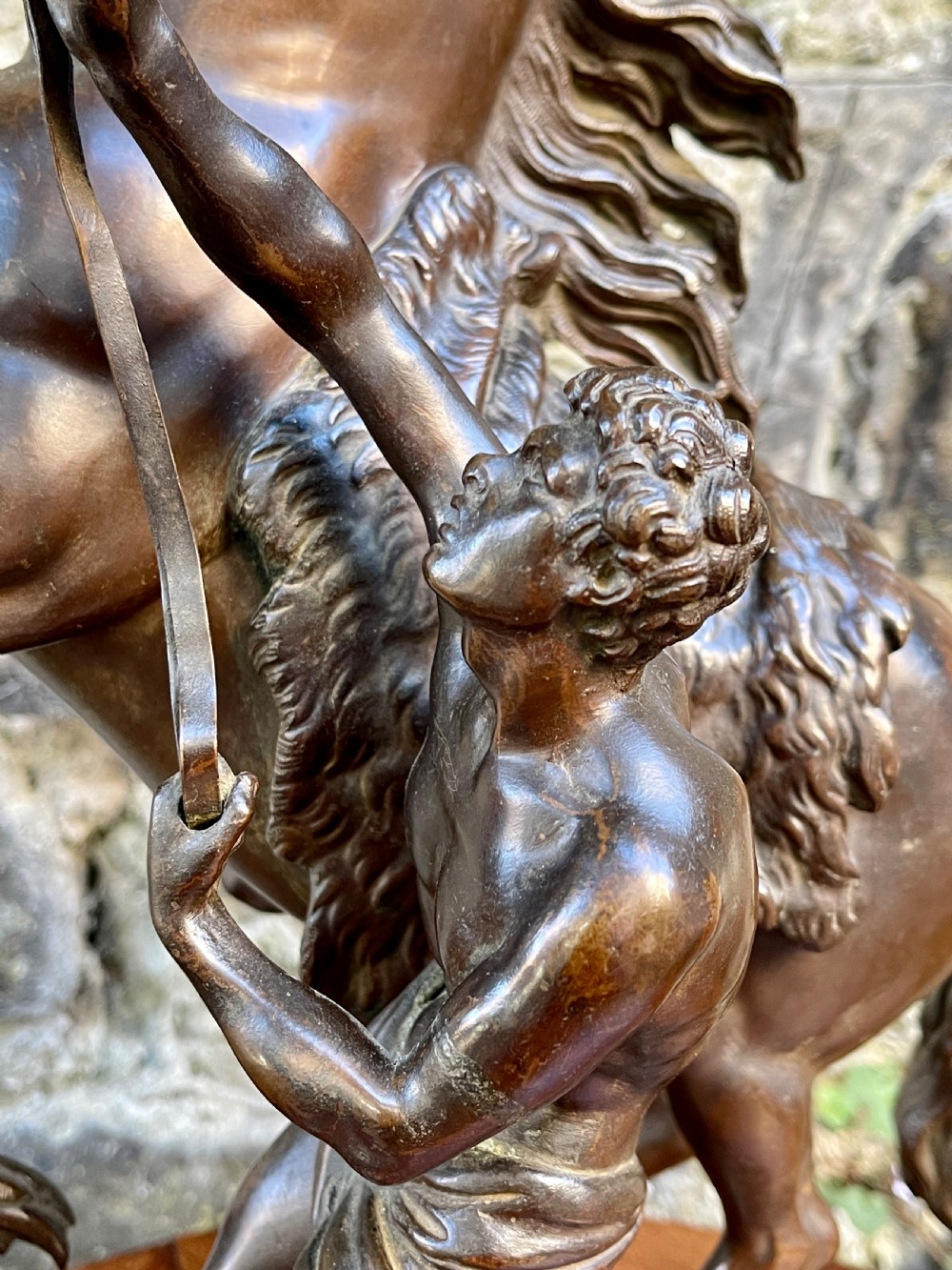 A late 19th century bronze Marly Horse View VI